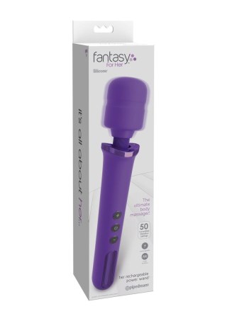Her Rechargeable Power Wand Purple Pipedream