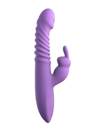 Her Thrusting Silicone Rabbit Purple Pipedream