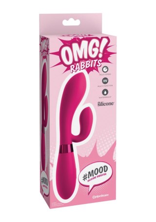 OMG Mood Silicone Vibrator Fuchsia Pipedream