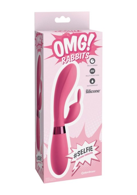 OMG Selfie Silicone Vibrator Pink Pipedream OMG Selfie Silicone Vibrator Pink Pipedream