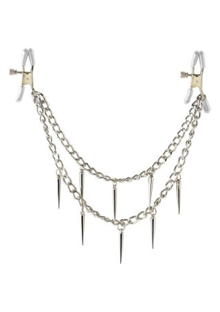 Rock Hard Nipple Clamps Silver Pipedream