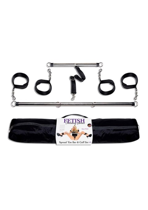 Spread em Bar and Cuff Set Black Pipedream Spread em Bar and Cuff Set Black Pipedream