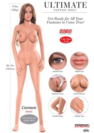 Ultimate Fantasy Dolls Carmen Caramel skin tone Pipedream