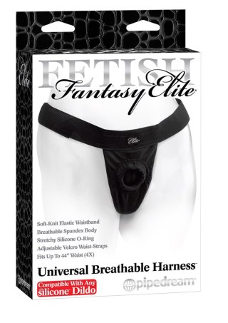 Universal Breathable Harness Black Pipedream