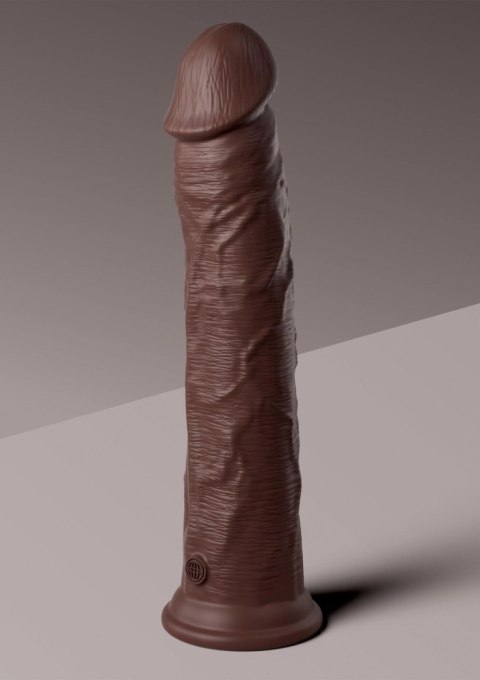 11 Inch 2Density Silicone Cock Brown skin tone Pipedream