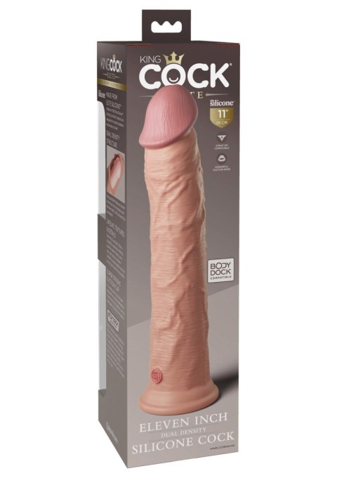 11 Inch 2Density Silicone Cock Light skin tone Pipedream