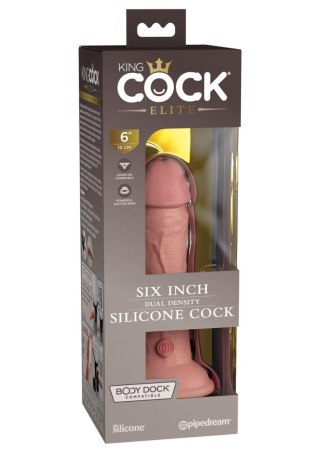 6 Inch 2Density Silicone Cock Light skin tone Pipedream