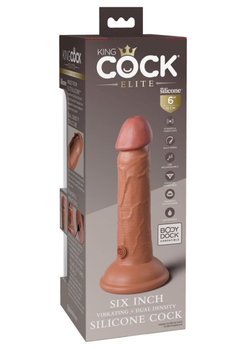 6 Inch 2Density Vibe Cock Caramel skin tone Pipedream