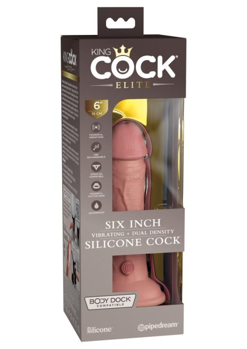 6 Inch 2Density Vibe Cock Light skin tone Pipedream