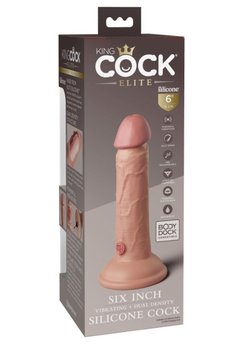 6 Inch 2Density Vibe Cock Light skin tone Pipedream