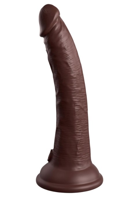 7 Inch 2Density Silicone Cock Brown skin tone Pipedream