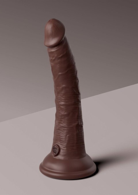 7 Inch 2Density Silicone Cock Brown skin tone Pipedream