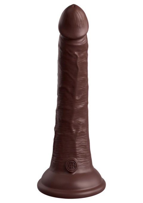 7 Inch 2Density Silicone Cock Brown skin tone Pipedream
