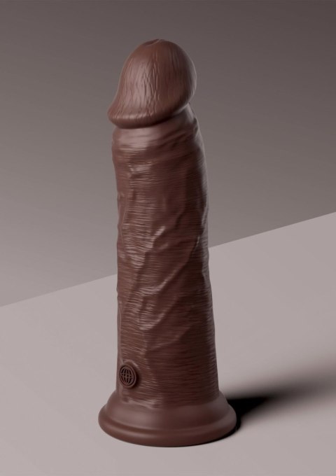 8 Inch 2Density Silicone Cock Brown skin tone Pipedream
