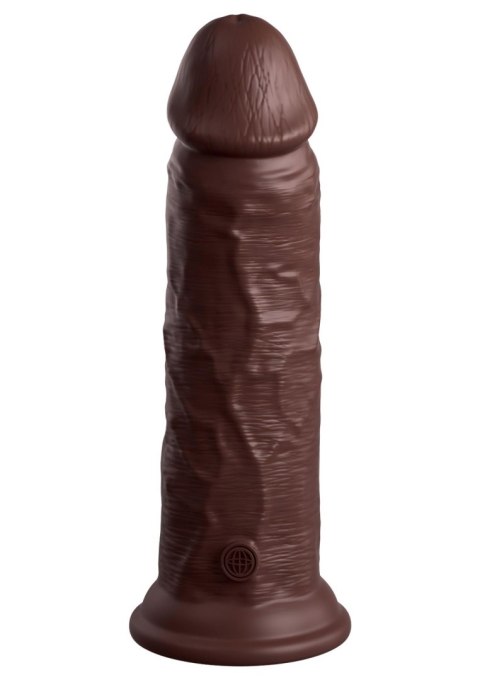 8 Inch 2Density Silicone Cock Brown skin tone Pipedream