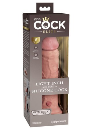8 Inch 2Density Silicone Cock Light skin tone Pipedream