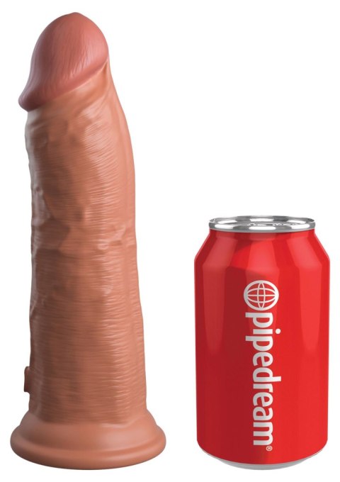 8 Inch 2Density Vibrating Cock Caramel skin tone Pipedream