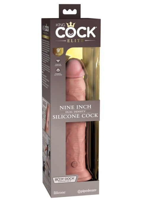 9 Inch 2Density Silicone Cock Light skin tone Pipedream