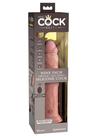 9 Inch 2Density Vibrating Cock Light skin tone Pipedream