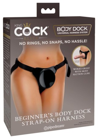 Beginners Body Dock Harness Black Pipedream