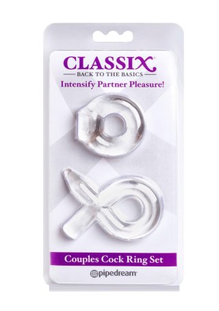 Couples Cock Ring Set Transparent Pipedream