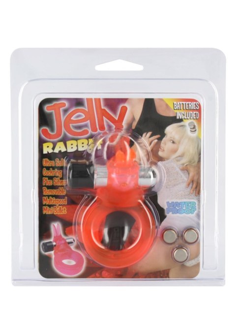 Jelly Rabbit Cockring Red Seven Creations Jelly Rabbit Cockring Red Seven Creations