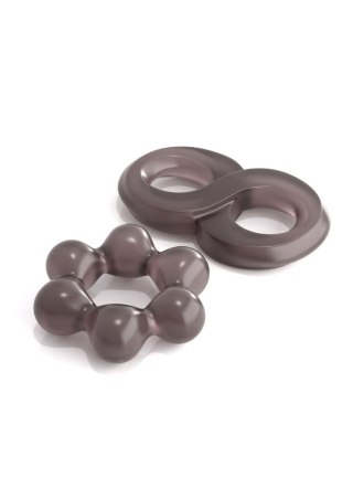 Performance Cock Ring Set Grey Pipedream