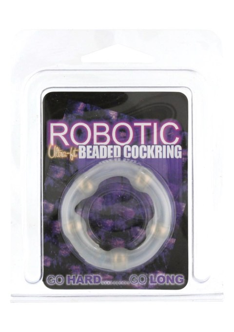 Robotic Beaded Cockring Transparent Seven Creations Robotic Beaded Cockring Transparent Seven Creations