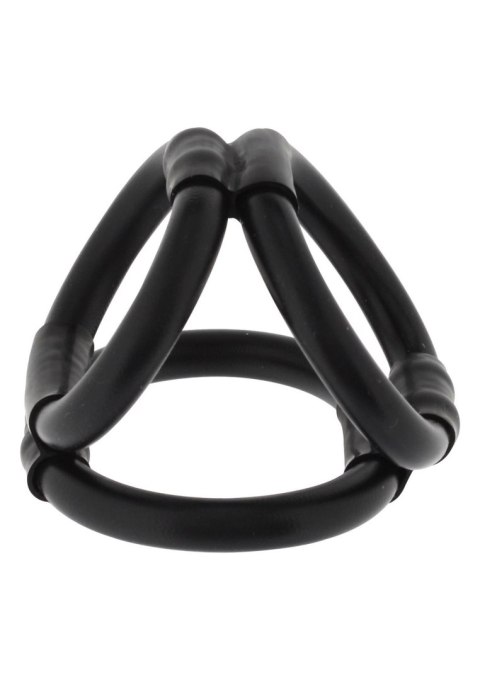 Tri Ring Cock Cage Black Seven Creations Tri Ring Cock Cage Black Seven Creations