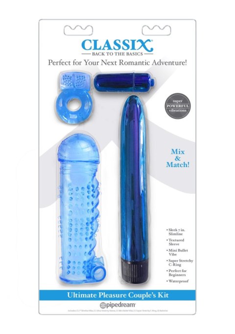 Ultimate Pleasure Couples Kit Blue Pipedream Ultimate Pleasure Couples Kit Blue Pipedream