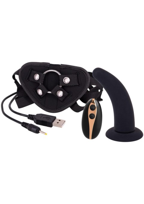 Vibration Dildo Strap-On 5inch Black Seven Creations Vibration Dildo Strap-On 5inch Black Seven Creations