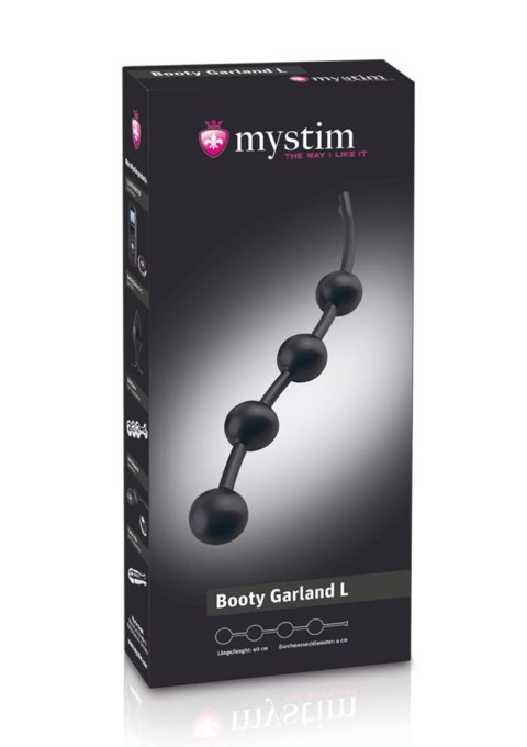 Booty Garland Anal Chain L Black MyStim Booty Garland Anal Chain L Black MyStim