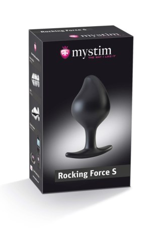 Buttplug Rocking Force S Black MyStim