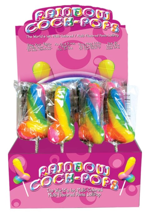 Rainbow Cock Pops Display 12pc Multicolor Spencer & Fleetwood Rainbow Cock Pops Display 12pc Multicolor Spencer & Fleetwood