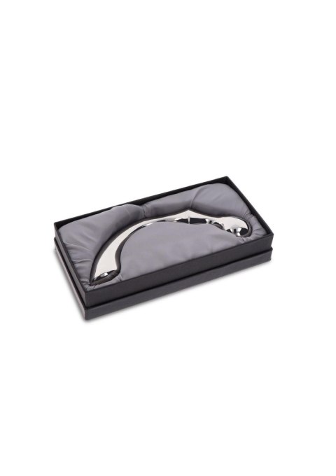 Ribbed Pleasure Steel Wand Silver PLAYHOUSE