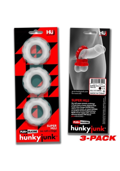 Super Huj C-Ring 3-pack White Hunkyjunk