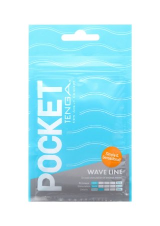 Tenga Pocket Wave Line Transparent Tenga
