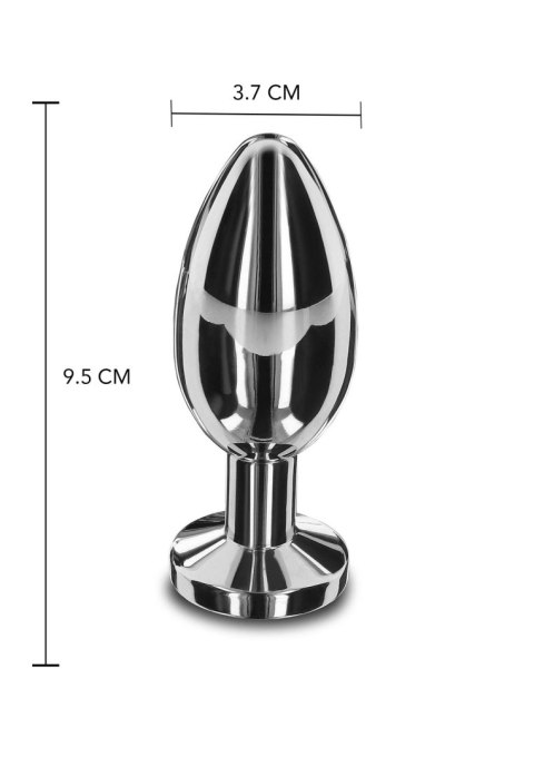 Weighted Steel Butt Plug - L Silver PLAYHOUSE