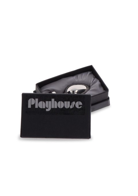 Weighted Steel Butt Plug - S Silver PLAYHOUSE