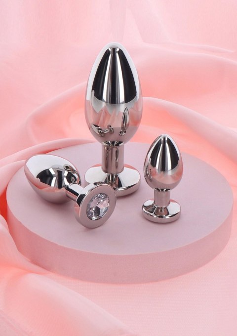 Weighted Steel Butt Plug - S Silver PLAYHOUSE