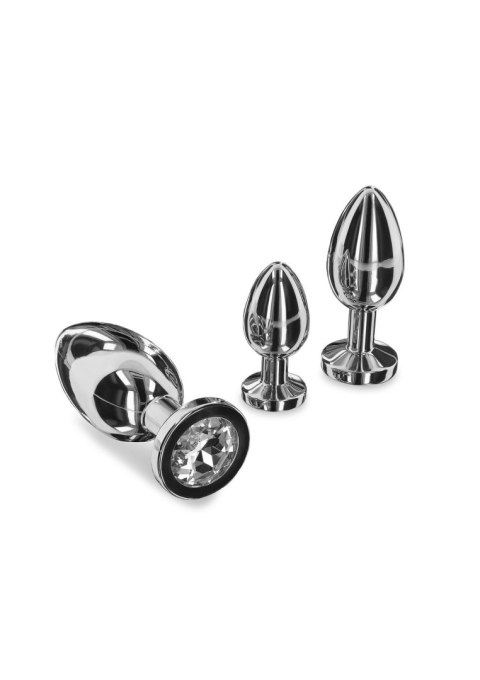 Weighted Steel Butt Plug - S Silver PLAYHOUSE
