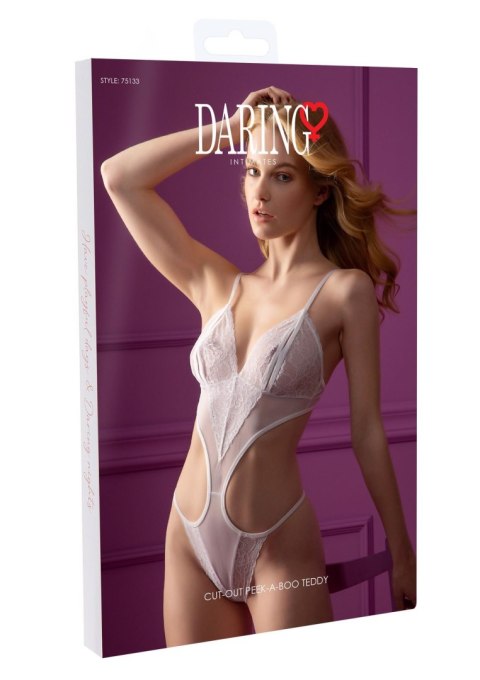 Cut-out Peek-a-Boo Teddy White Daring Intimates