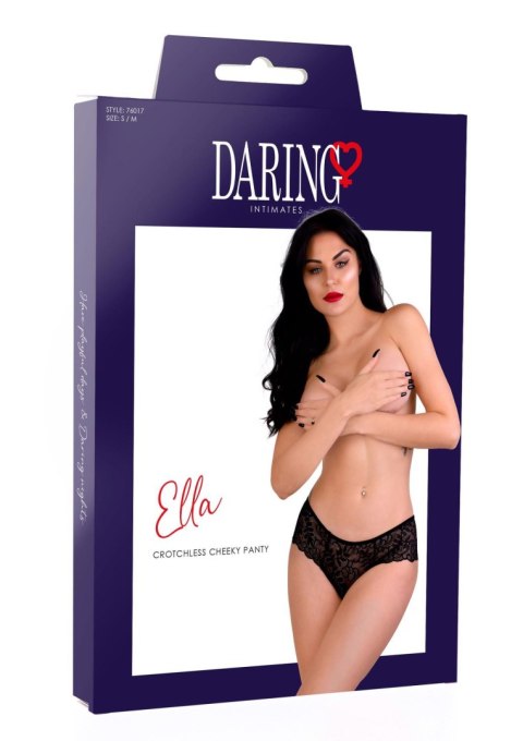 Ella crotchless cheeky panty Black Daring Intimates