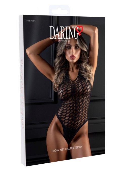 Flow Net Halter Teddy Black Daring Intimates