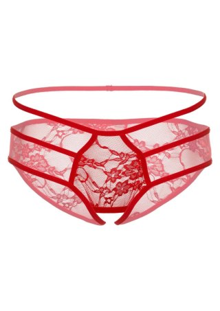 Jade crotchless bikini panty Red Daring Intimates