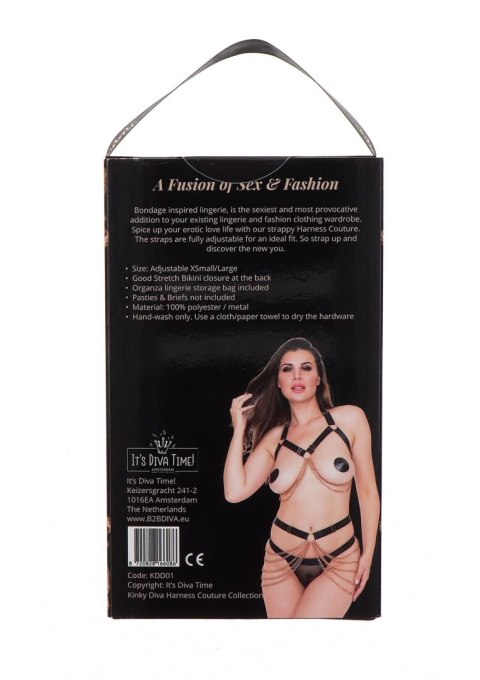 Luxury Chain Bra Black Kinky Diva