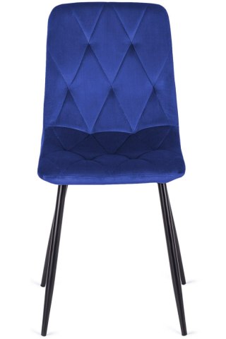 Krzesło tapicerowane BORGO VELVET BLUE Lugano