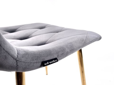 Krzesło tapicerowane BORGO VELVET DARK GREY Lugano