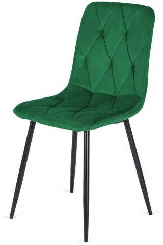 Krzesło tapicerowane BORGO VELVET GREEN Lugano