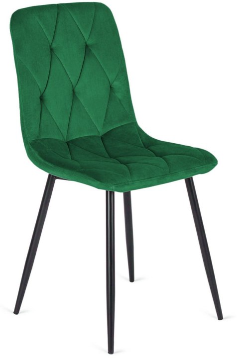 Krzesło tapicerowane BORGO VELVET GREEN Lugano